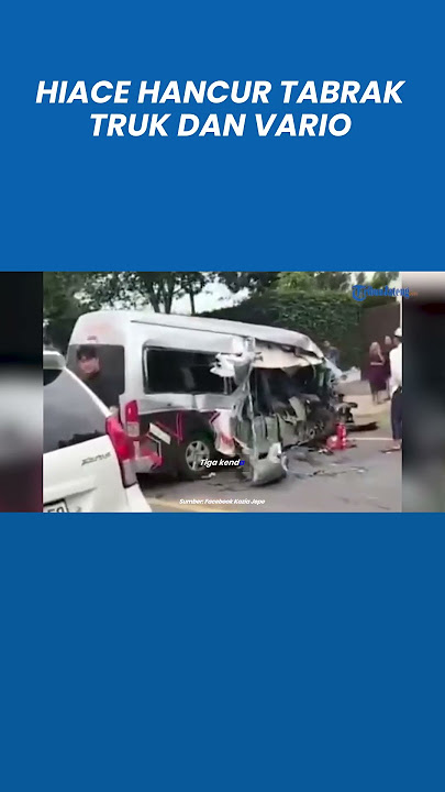 Kecelakaan Hiace Hancur Tabrak Truk dan Vario di Banyuwangi, 1 Meninggal
