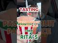 Tasting the NEW Passion Fruit Paloma Ice from Rita's Water Ice