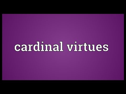 Cardinal virtues Meaning