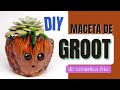 Como hacer Maceta de GROOT con PORCELANA FRÍA 🌵💚 [TUTORIAL]