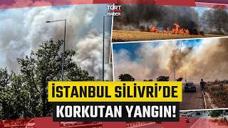 İstanbul Silivride Korkutan Yangın Alevler Rüzgarın Etkisiyle Kısa Sürede Büyüdü - Tgrt Haber