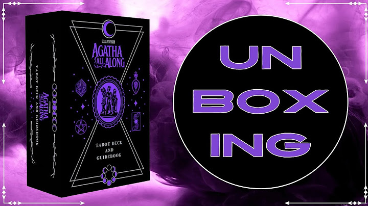 UNBOXING: Agatha All Along Tarot Deck and Guidebook