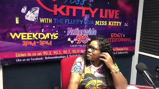 The Hon Dr Chris Tufton, Jamaica's Health Minister, surprises Miss Kitty LIVE on her Radio Show