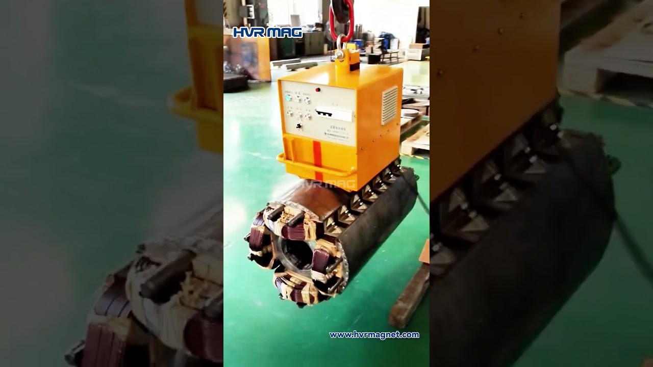 Can Lifting Magnet Handle Motor Rotor? Check Battery Powered Lifting Magnet!