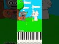 Wenda & Gray Funny cat playing Sprunki @2DStyle - Piano Tutorial