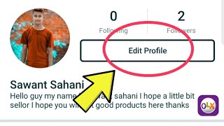 Olx App Me Profile Edit Kaise Karte Hai | Edit Olx Profile Set-up | Olx India App Profile Edit 2023 screenshot 5