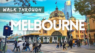 Walk Through Melbourne, Australia  | Autumn Morning Walking Tour 2022