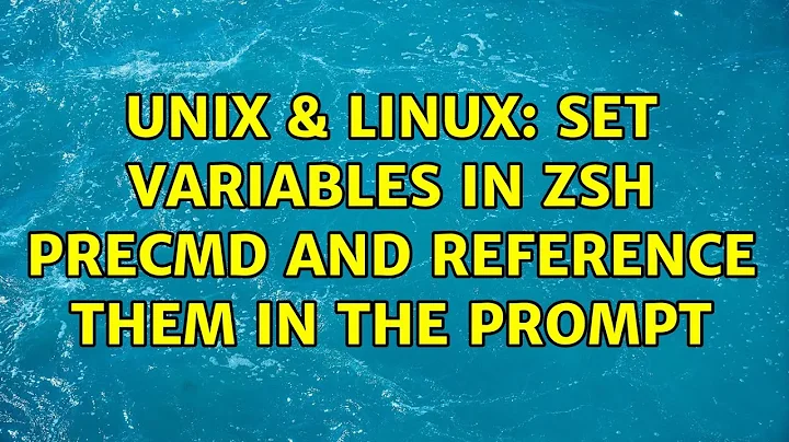 Unix & Linux: Set variables in ZSH precmd and reference them in the prompt