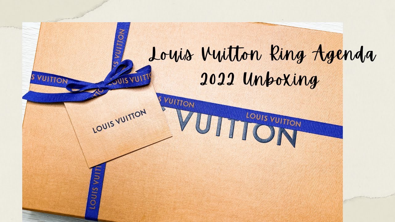 unboxing my Louis Vuitton small ring agenda that i will use as my new