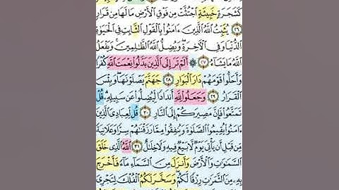 تيسير حفظ سورة إبراهيم بالتكرار الوجه الخامس الآيات (25-33) مكرر 5 مرات بصوت الشيخ عبد الباسط