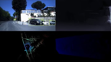 Lidar point cloud, object detection, stereo disparity - sequence 002