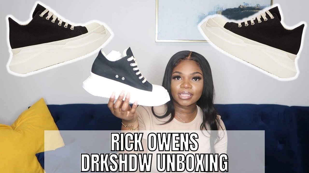 靴 d6e Rick Owens drkshdw ABSTRACT Rick Owens DRKSHDW Pentagram Abstract Ramones - Size 46