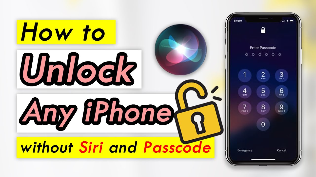 How to Unlock Any iPhone without Siri and Passcode - YouTube