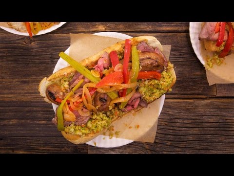 italian-combo-hoagies-with-roast-beef,-hot-sausage,-peppers-and-onions