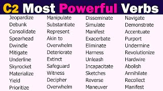 120 Most Important Verbs in English Language for IELTS | TOEFL | PTE