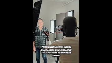 How thrilling and nerve wracking it was to photograph Peter Hurley, the man himself📸#headshotcrew