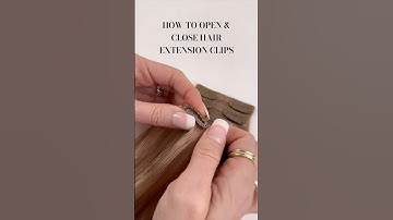 How to Open & Close Clips on Hair Extensions💖 #clipinextensions #hairextension #hair #clips
