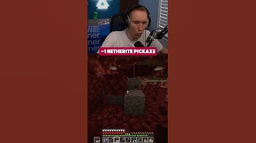 When you break a Netherite pickaxe