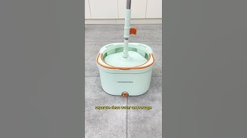 Easy-to-clean spin mop and bucket system. #homettler #mop #spinmop