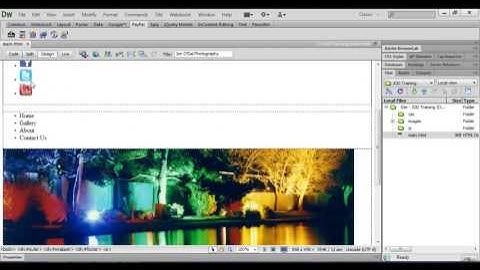 14 Inserting the Footer Text   Dreamweaver Web Design Project 1