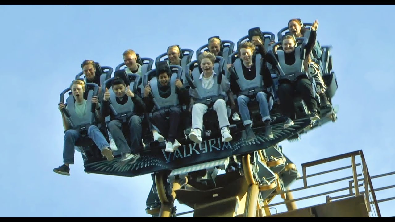 Valkyria (2023 Off-Ride Footage and Night Rear POV) - Liseberg Amusement Park Sweden