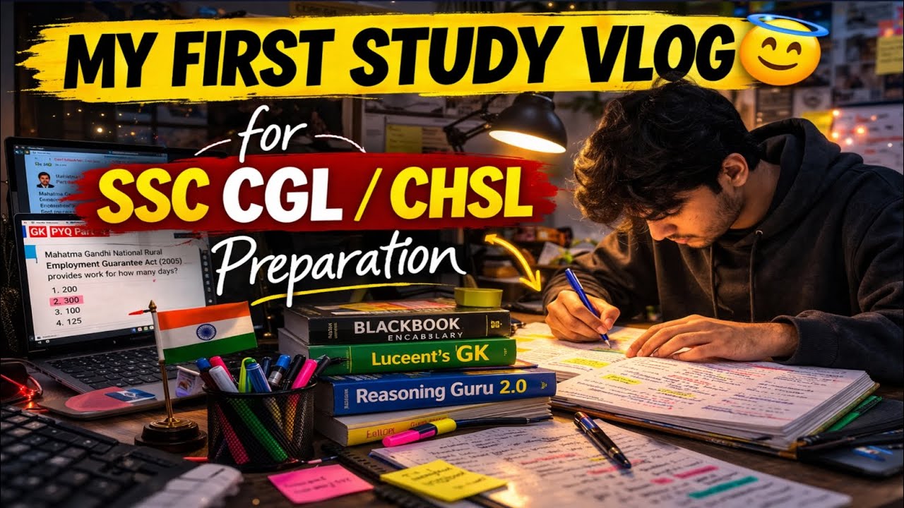 “Real Study Vlog | SSC CGL Preparation | Productive Study Day 📚” - YouTube