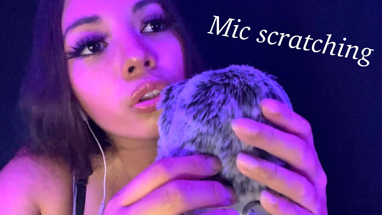 ASMR Mic Scratching (No Talking) Fluffy & Foam Cover - YouTube