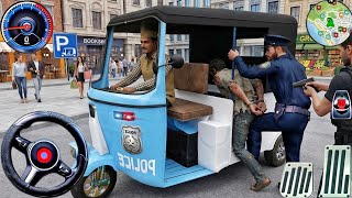 Tuk Tuk Rickshaw Driving Game: City Rickshaw Pick Drop passenger Transport 3D! Android Gameplay screenshot 5