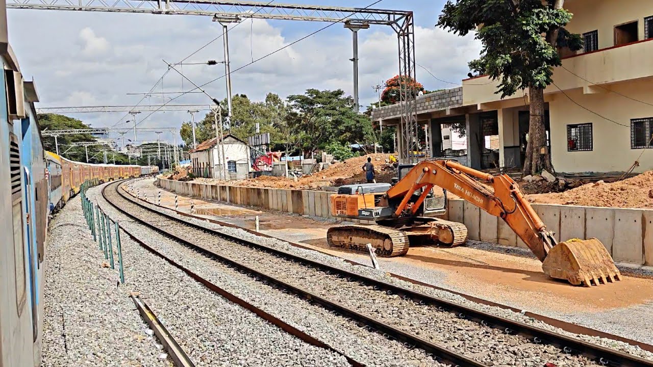 BANGALORE CANTONMENT To WHITEFIELD QUADRUPLING Update - September 2025 | Double Decker Express | HD
