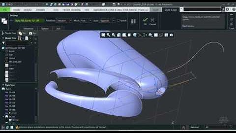 creo style surface design part 3 || curve modify, mirror, copy, move, curve from surface