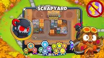 Scrapyard [Hard Standard] Guide | No Monkey Knowledge | BTD 6 (2023 Updated) 4K