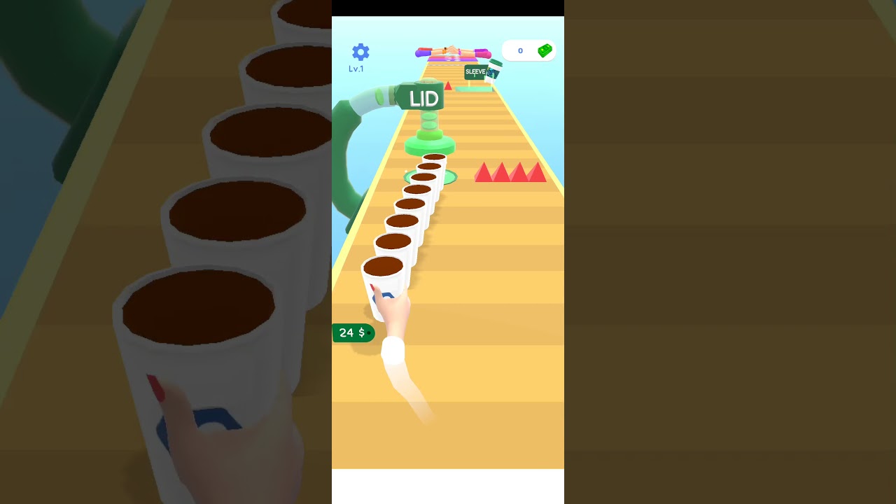 Coffee ☕☕ Stack All-Levels 1 Gameplay Android, iOS Mobile Game Shorts 🔥
