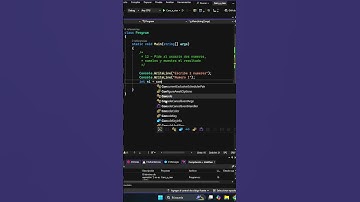 Pide al usuario dos números, súmalos y muestra el resultado C#