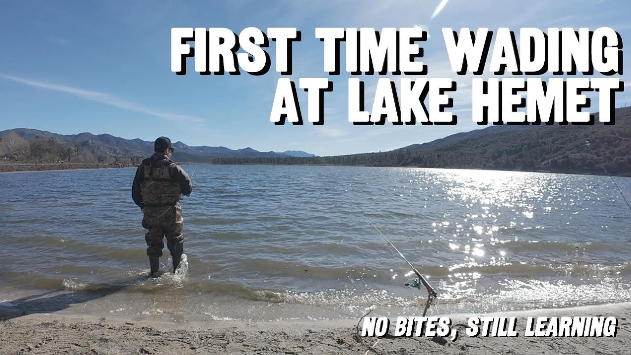 TROUT Fishing at Lake Hemet 🎣 | First Time Using Fishing Waders! 
