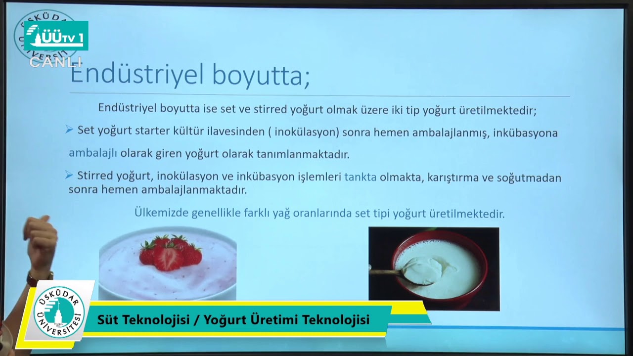 Sağlık Meslek Yüksek Okulu Uzaktan Eğitim Dersleri -  Yoğurt Üretimi Teknolojisi