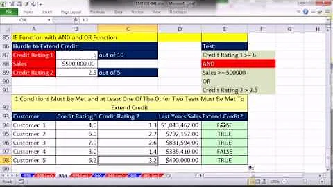 Excel Magic Trick 939: Use OR and AND Functions In IF Function For Logical Tests