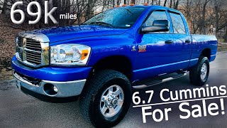 6.7 Cummins For Sale: 2008 Dodge Ram 2500 4x4 with 69k Miles!