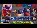 58 TOTAL KILLS IN ONE GAME.. WORLD RECORD? XIYOR HAYABUSA 26 SOLO KILLS!! | MOBILE LEGENDS