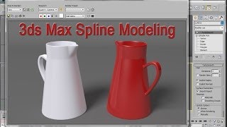 3ds Max  Spline Modeling a Jug
