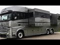 Größte Wohnmobile Europas: STX 2021 - 3 Slideouts Caravan Salon 2020 Mercedes Benz Actros Motorhome