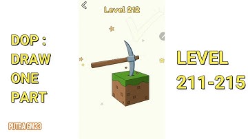 DOP: Draw One Part level 211 212 213 214 215 Walkthrough Solutions