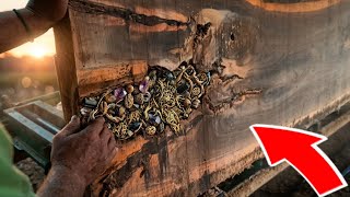 Nobody Expected THIS Inside the Teak Log…