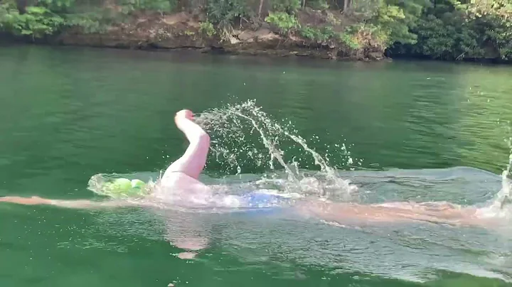 Sara Stevenson - Lake Jocassee swim