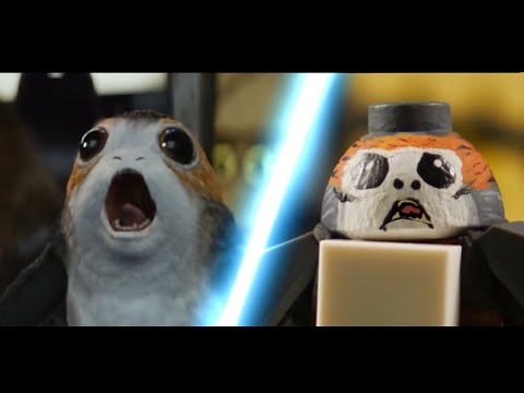 Star Wars The Last Jedi Trailer in LEGO Side By Side Comparison