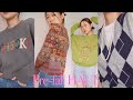 Fashion HAUL〰️ pt.1 🤎 색감헌터의 맨투맨 • 니트 • 가디건 12가지 탑 🧤