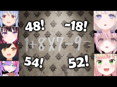 Hololive Girls vs Elementary-Level Math (FORK ROAD)