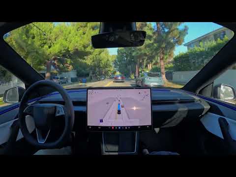 Raw 1x: Tesla Self-Driving 14.3.9 Takes Me to See Odd Lots Live in Hollywood