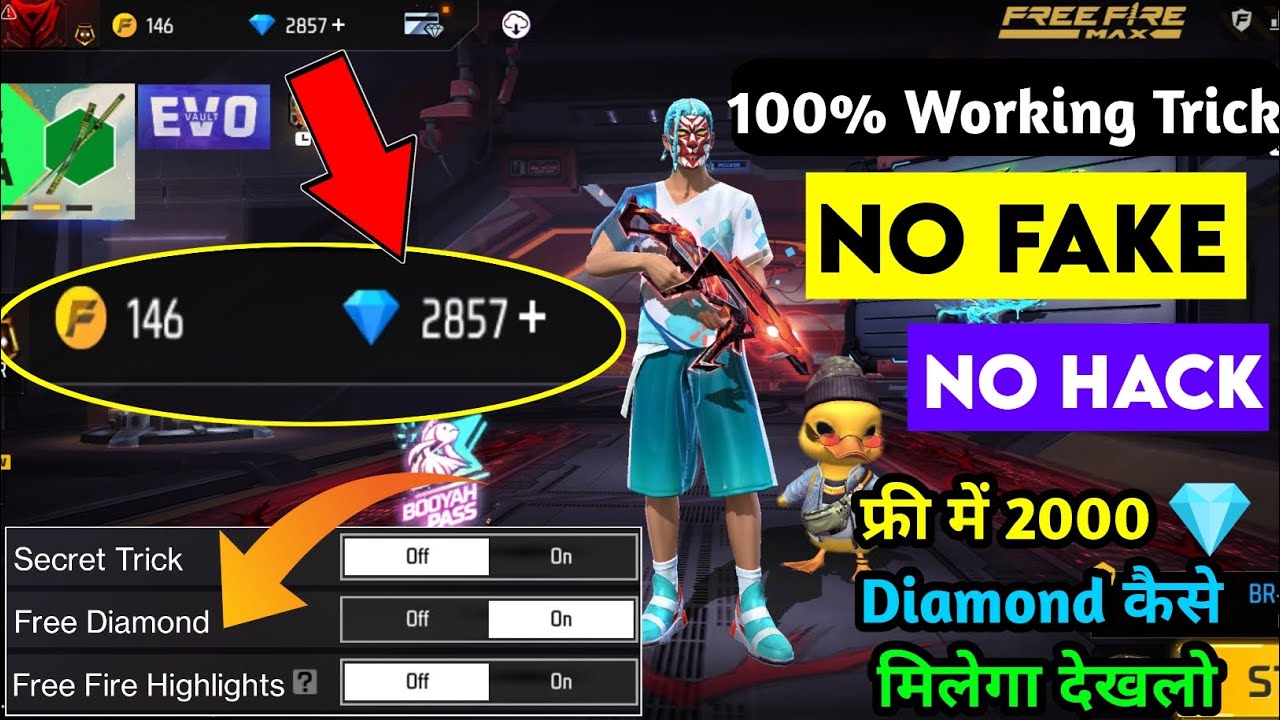 Free Fire Max Diamond Trick 2022