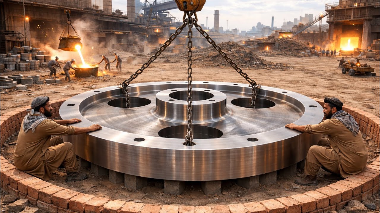 ACenturies-Old DangerousSkill Still Alive in Pakistan | Heavy Wheel Made byHand–Incredible Process!