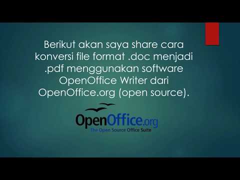 Mengubah file word menjadi encrypted PDF dengan OpenOffice.org